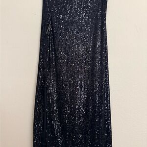 Express Black Sequin Dress
